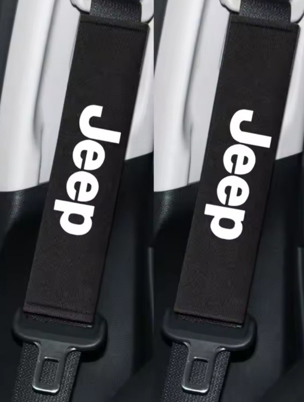 New Pair of Jeep Seat belt pads #1656-600